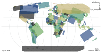 A world map, where each country is depicted with the smallest rectangle that would cover it's territory